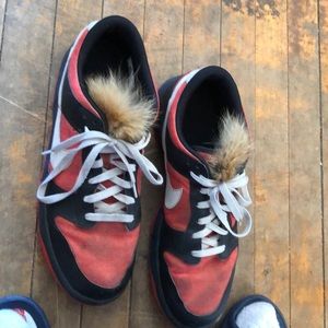 Size 13 NIKEiD with coyote fur tongues